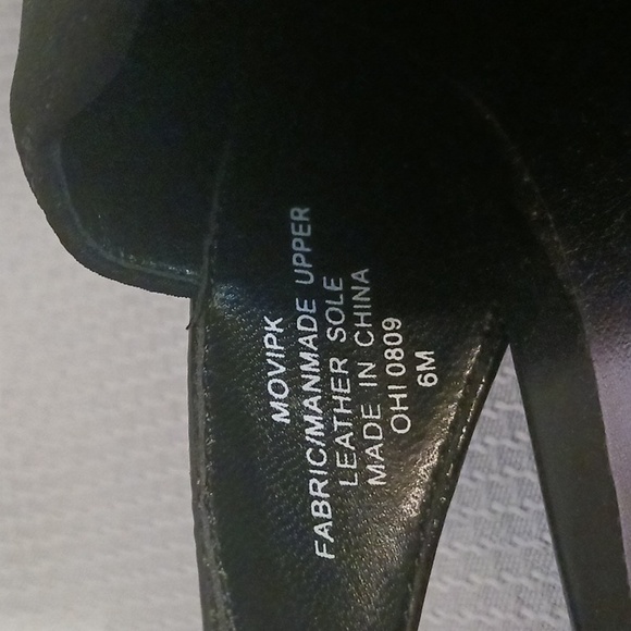 Mootsies Tootsies black slip on heels - Picture 6 of 7